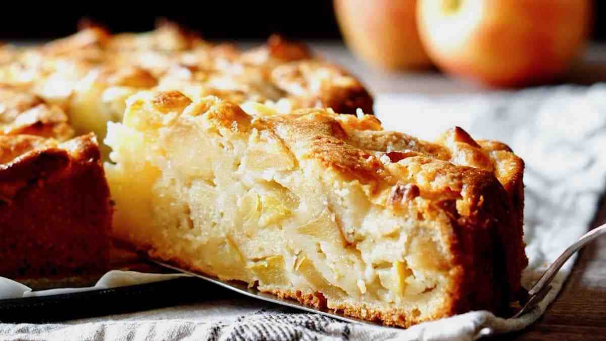 tarte aux pommes avec la pelure