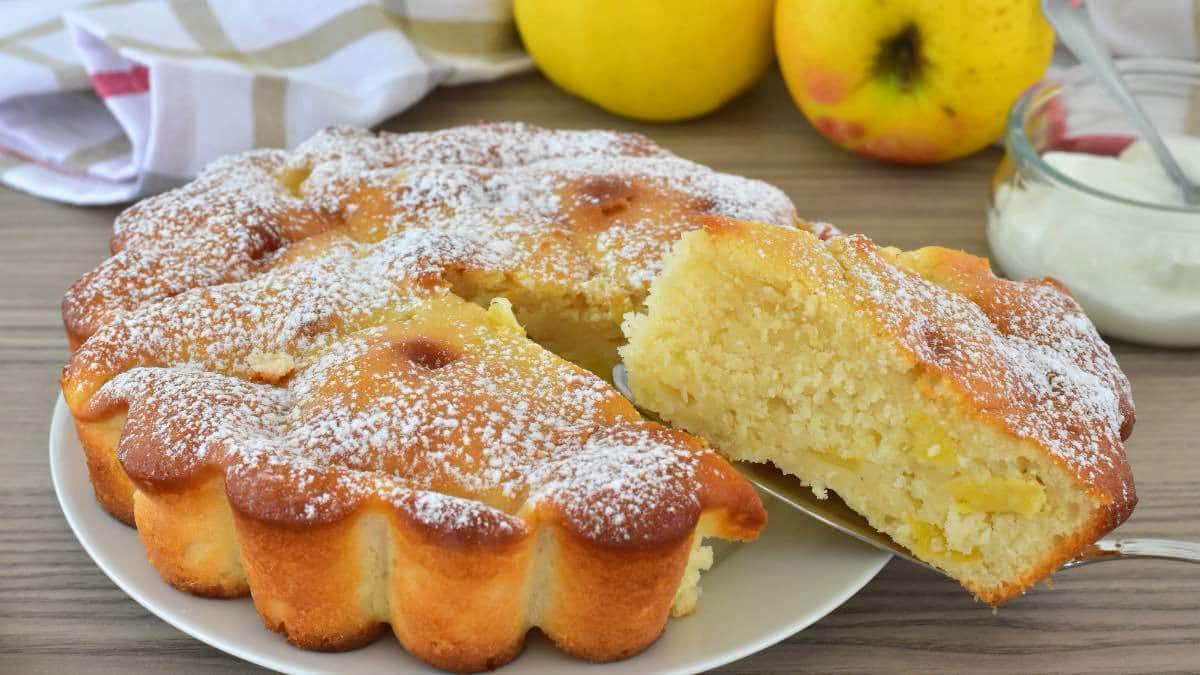 Gâteau pommes ricotta et yaourt