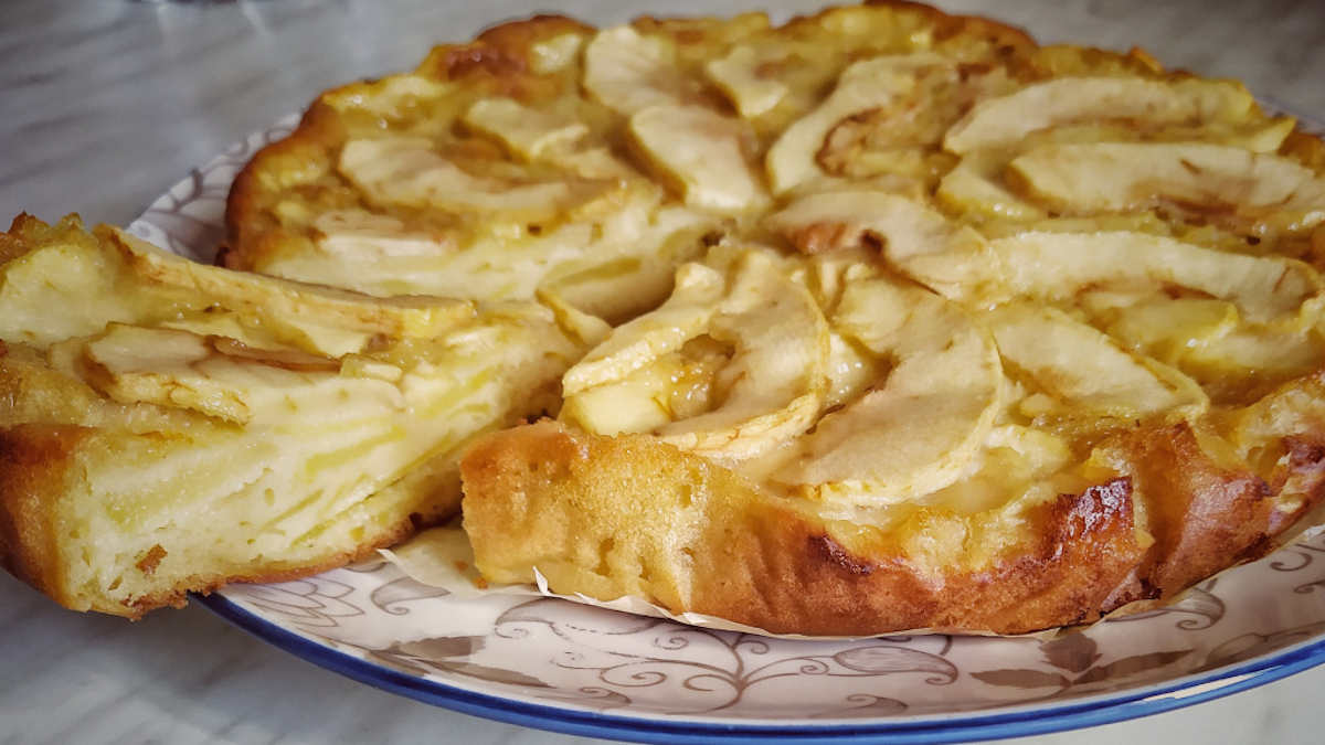 Gâteau aux pommes invisible