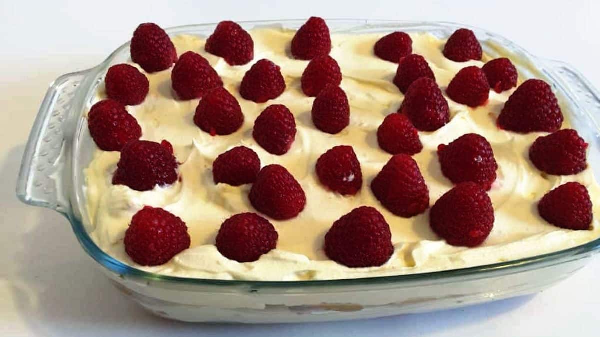 Tiramisu aux framboises