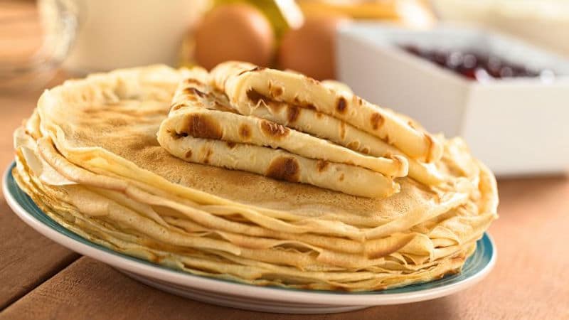 Pâte à crêpes moelleuse