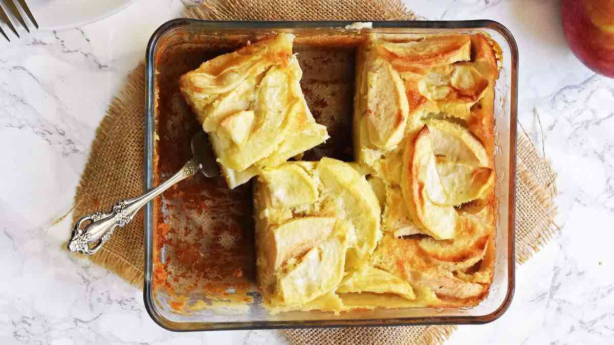 Flan aux pommes normand
