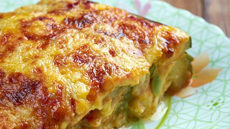 Flan de courgettes et pommes de terre