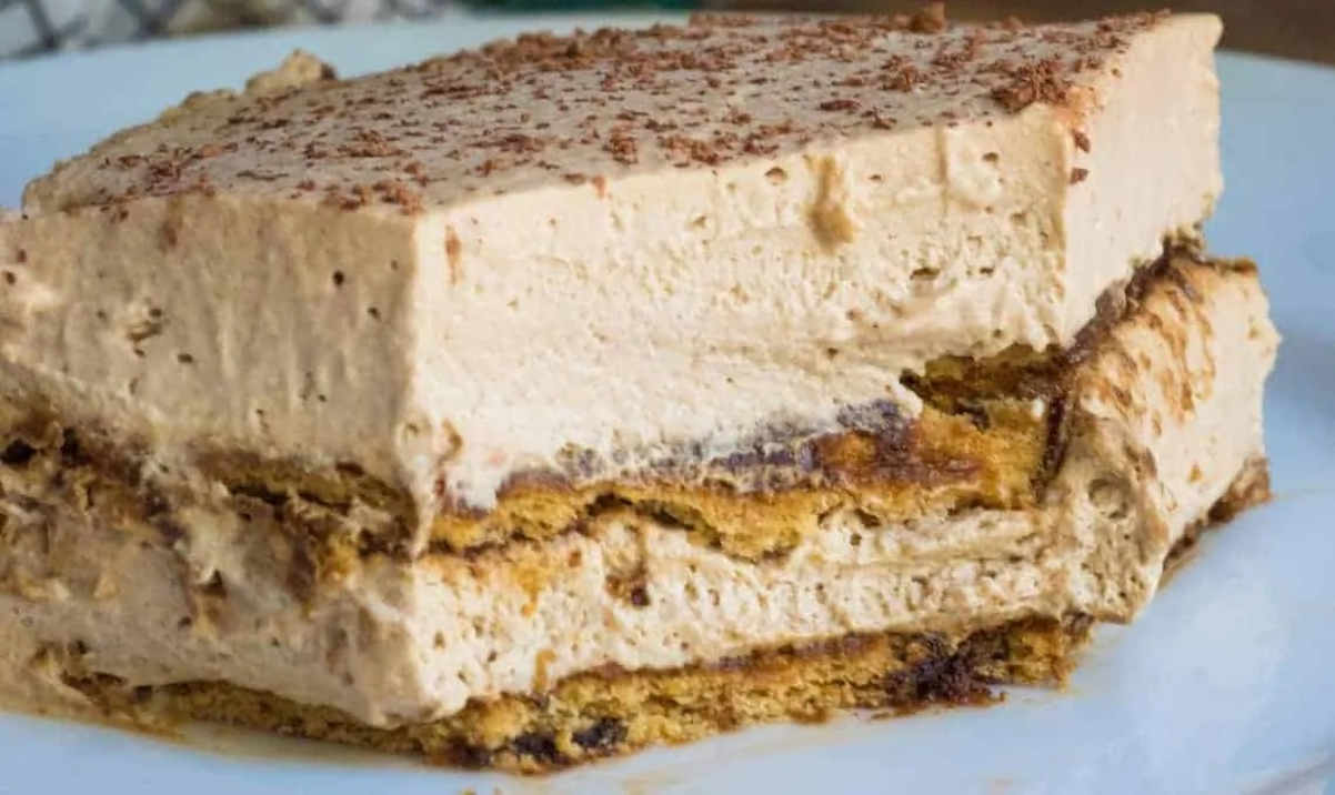 Gâteau glacé au café (Sans cuisson)