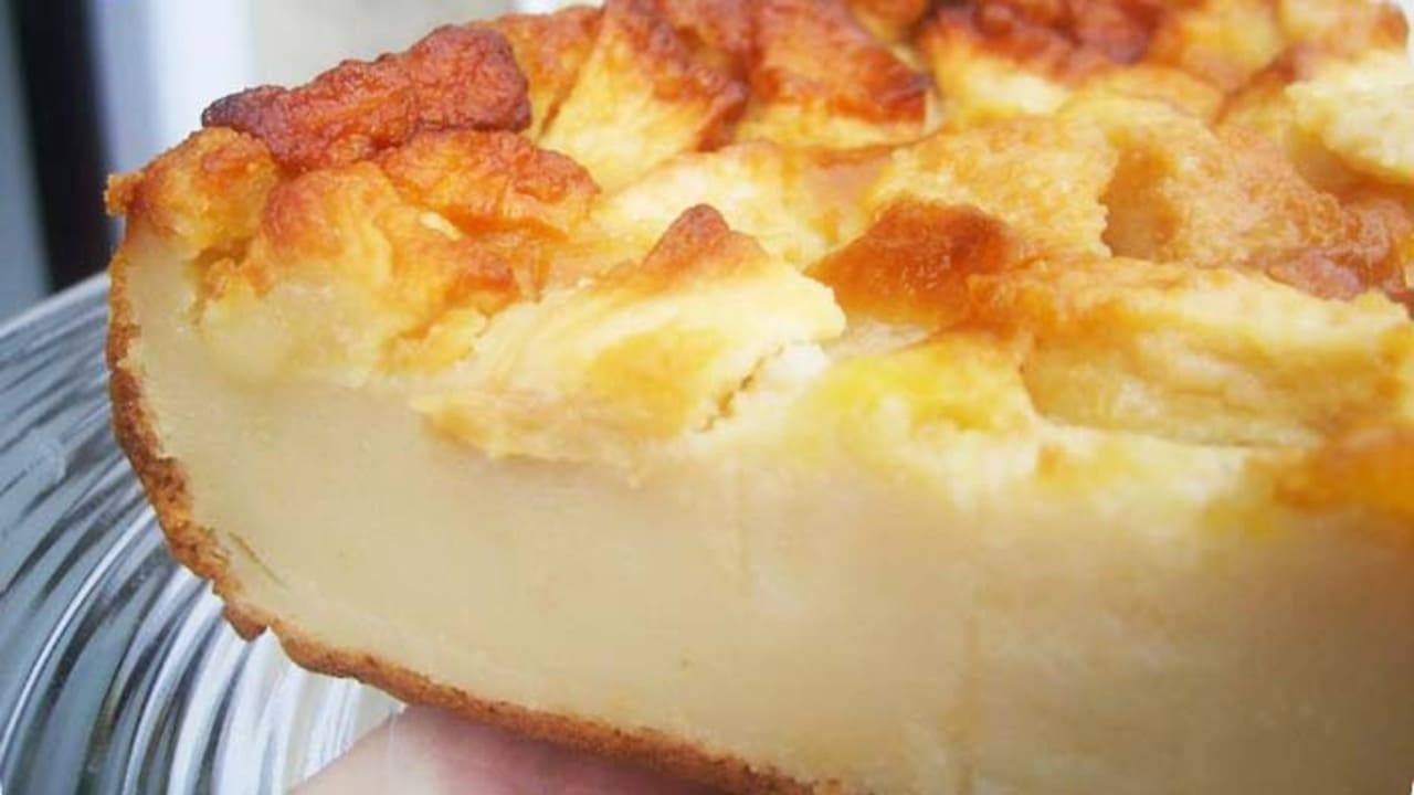Gâteau flan aux pommes à l'ancienne