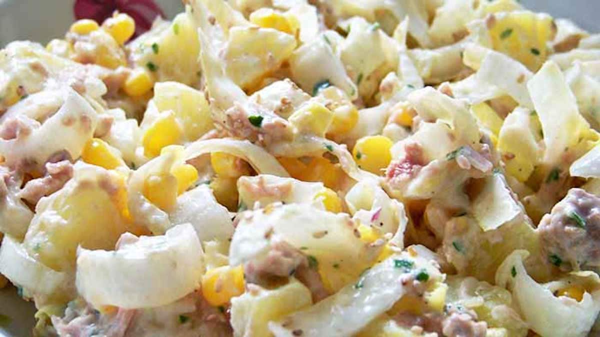 Salade pommes de terre, endives et thon
