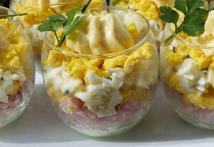 Mimosa en verrine