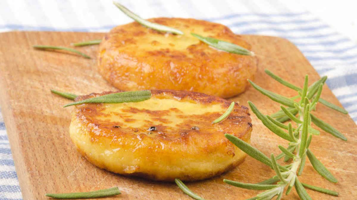 Escalopes de pommes de terre et jambon au four croustillant