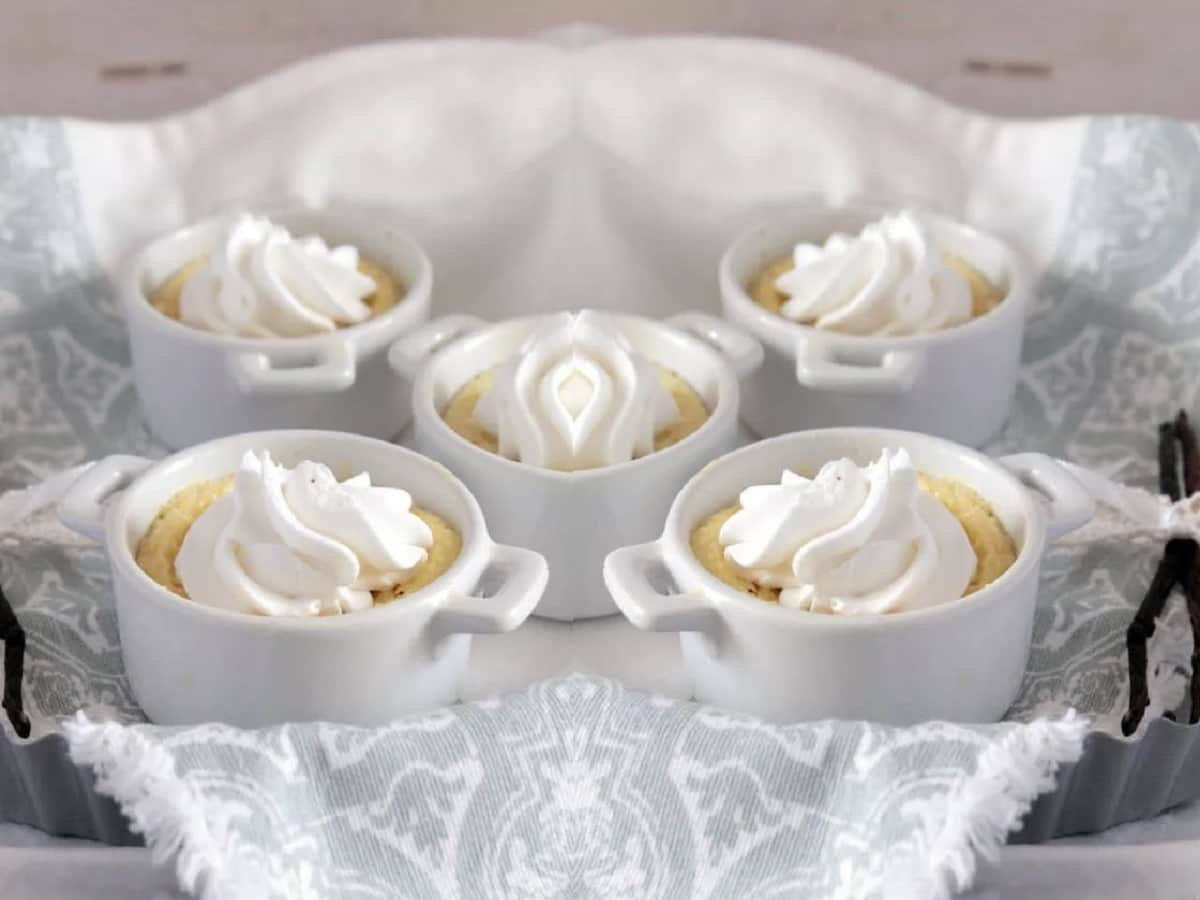 dessert léger à la vanille