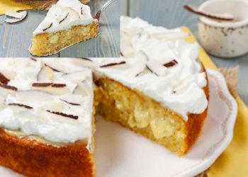 Gâteau à la crème de noix de coco et de citron