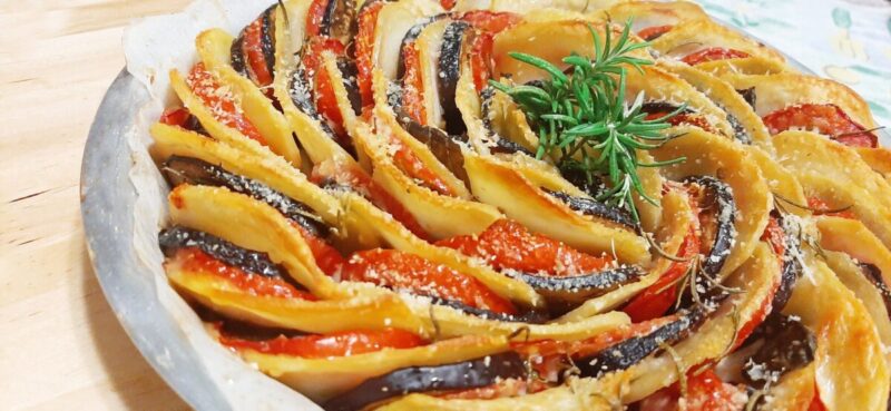 Ratatouille cyclone aux légumes de saison