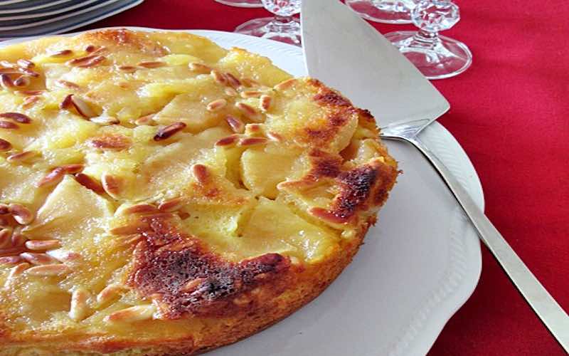 gâteau aux pommes et à la ricotta