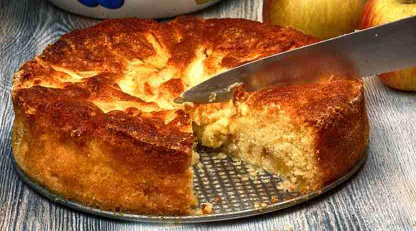 Tarte aux pommes de campagne à base de pain rassis