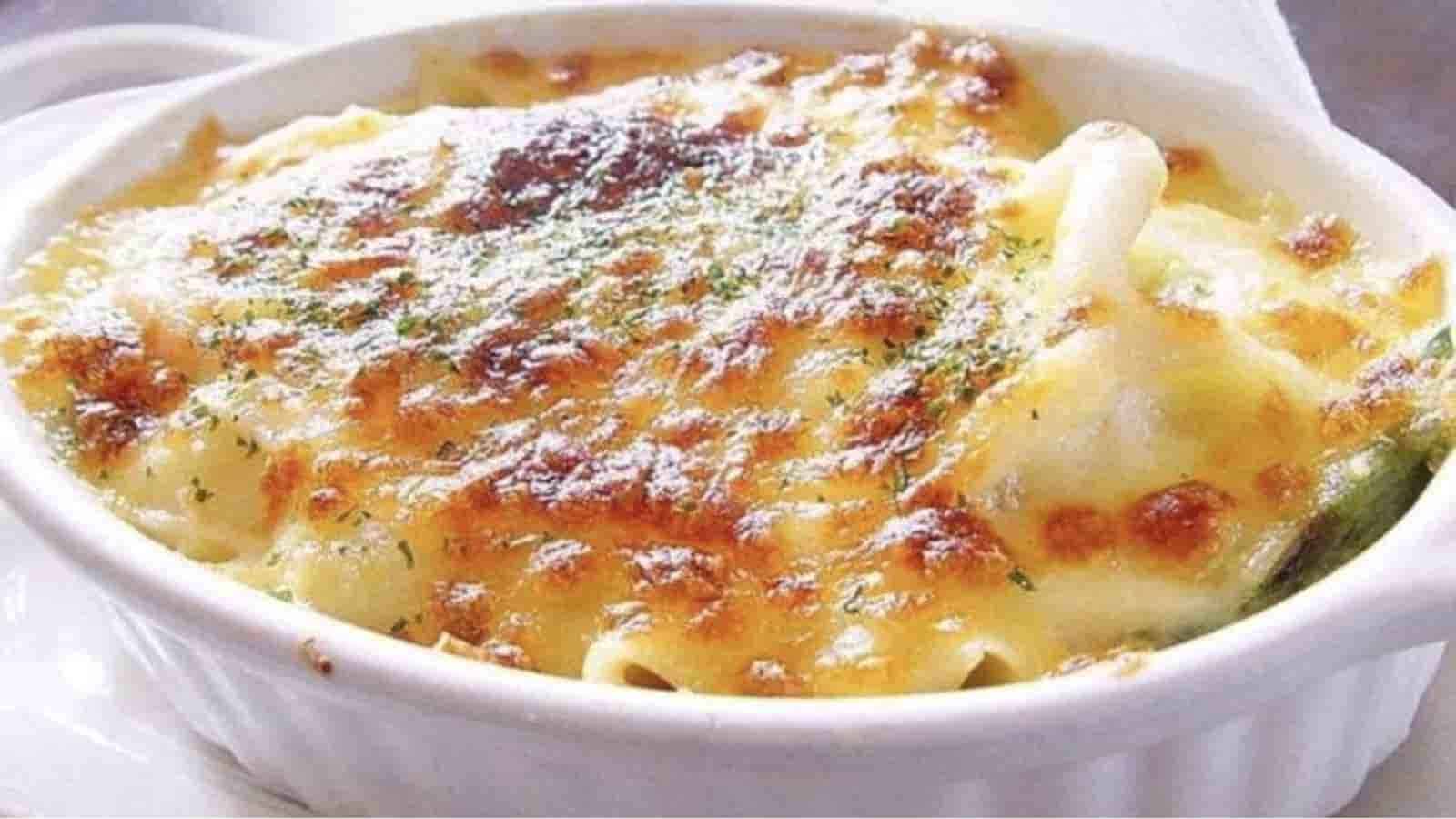 Gratin gourmand de fruits de mer