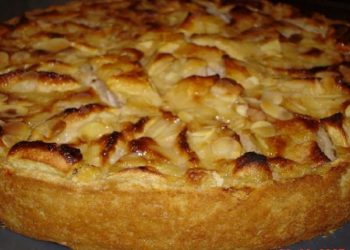 Gâteau aux pommes à la normande