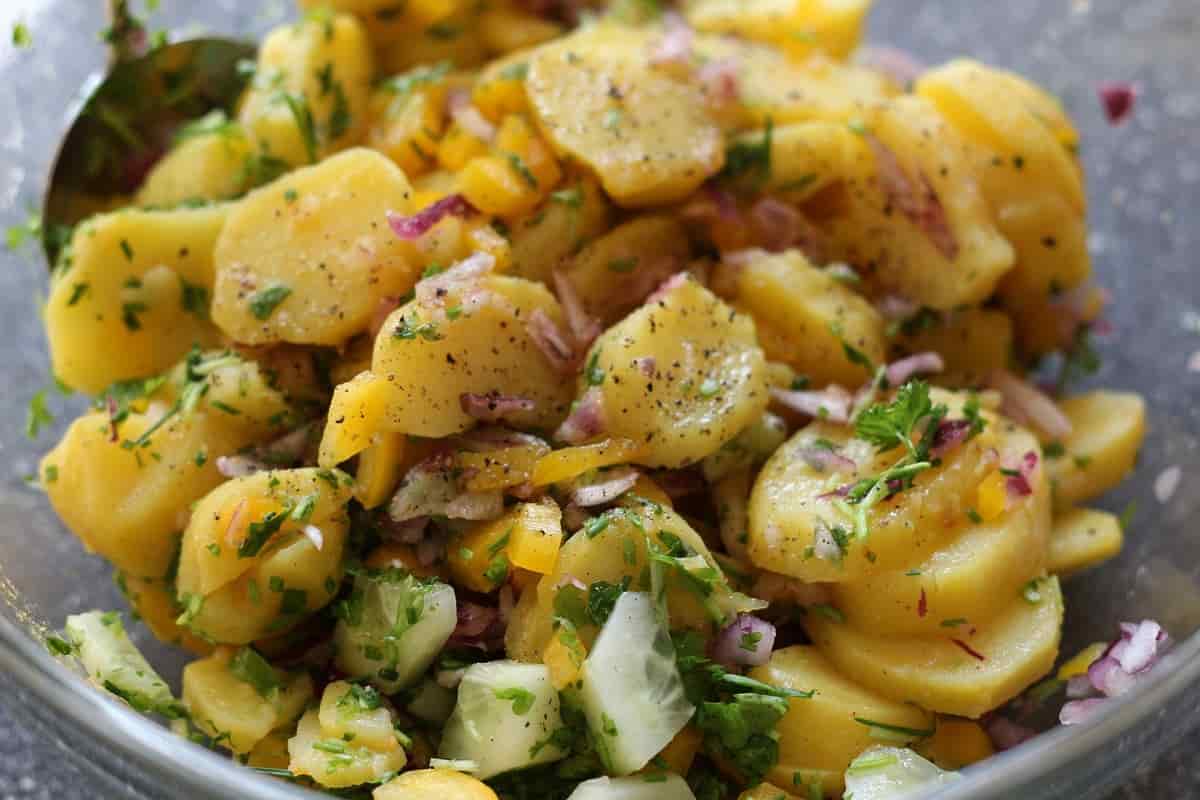 Salade de pommes de terre et pois chiches