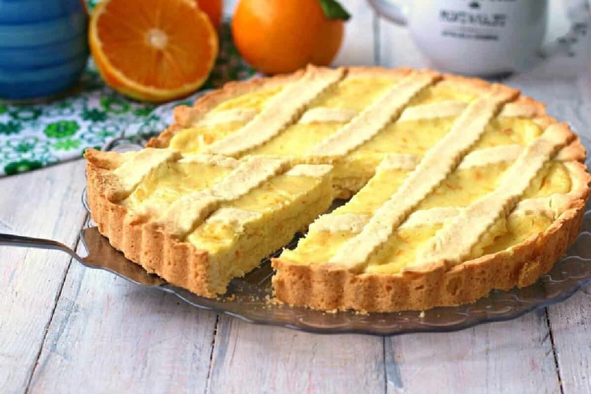 TARTE À LA CRÈME DE RICOTTA À L'ORANGE