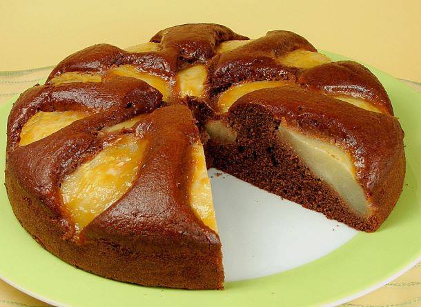 Gâteau poires-chocolat