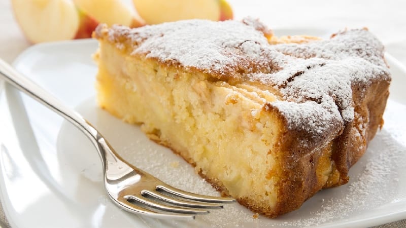 Gâteau aux pommes et aux blancs d’oeuf