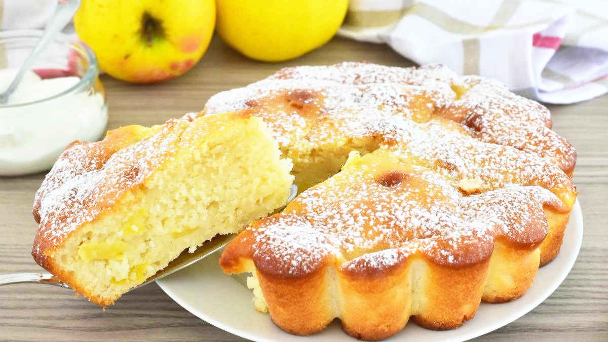 Gâteau yaourt et pommes
