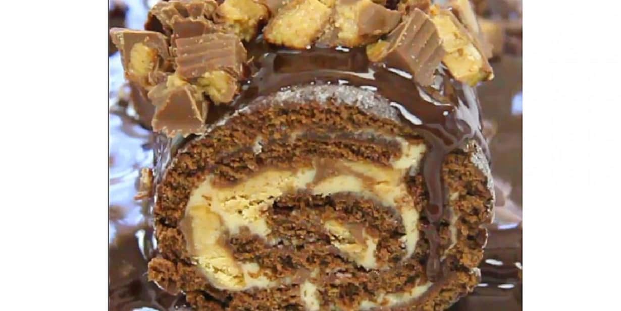 Bûche décadente au beurre d'arachide