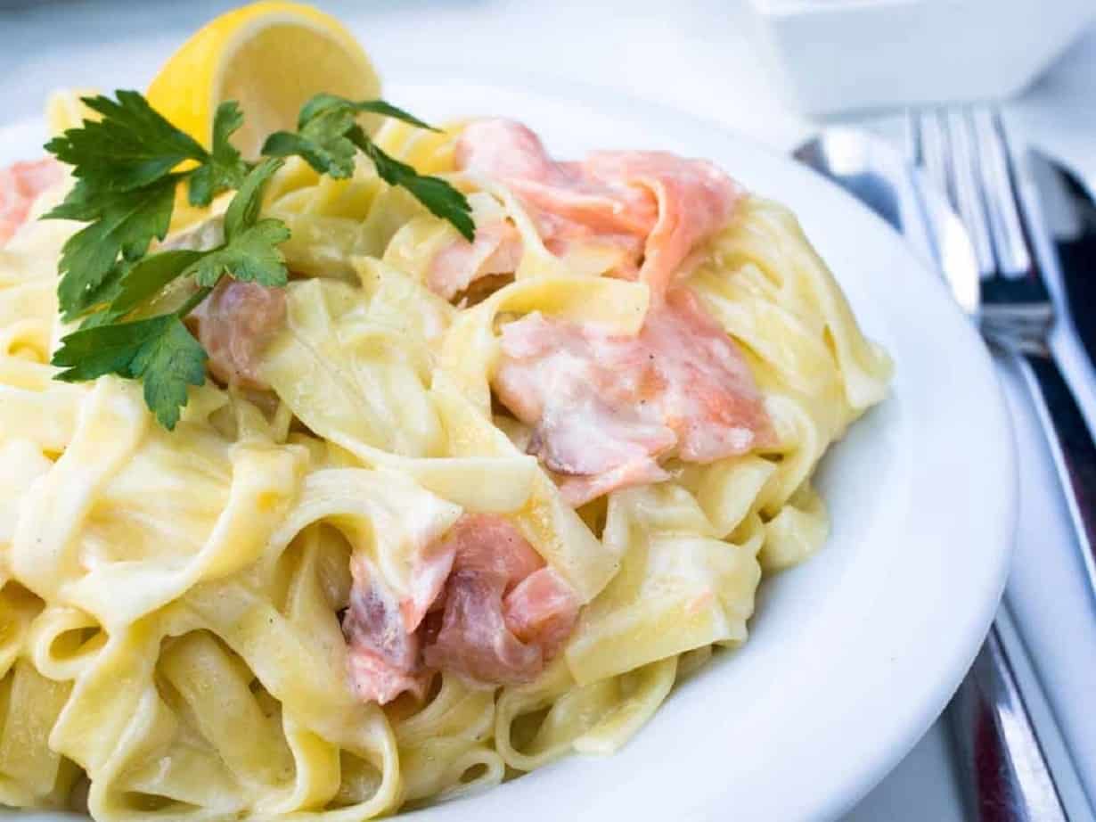 Pâtes au Saumon léger