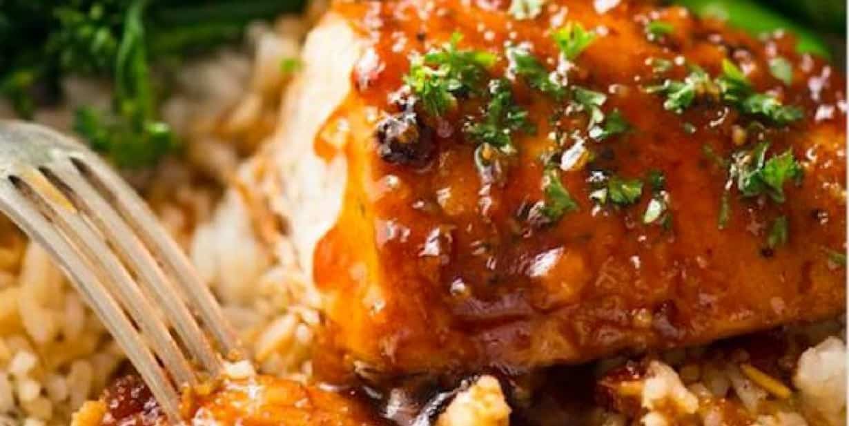 Poulet miel et ail