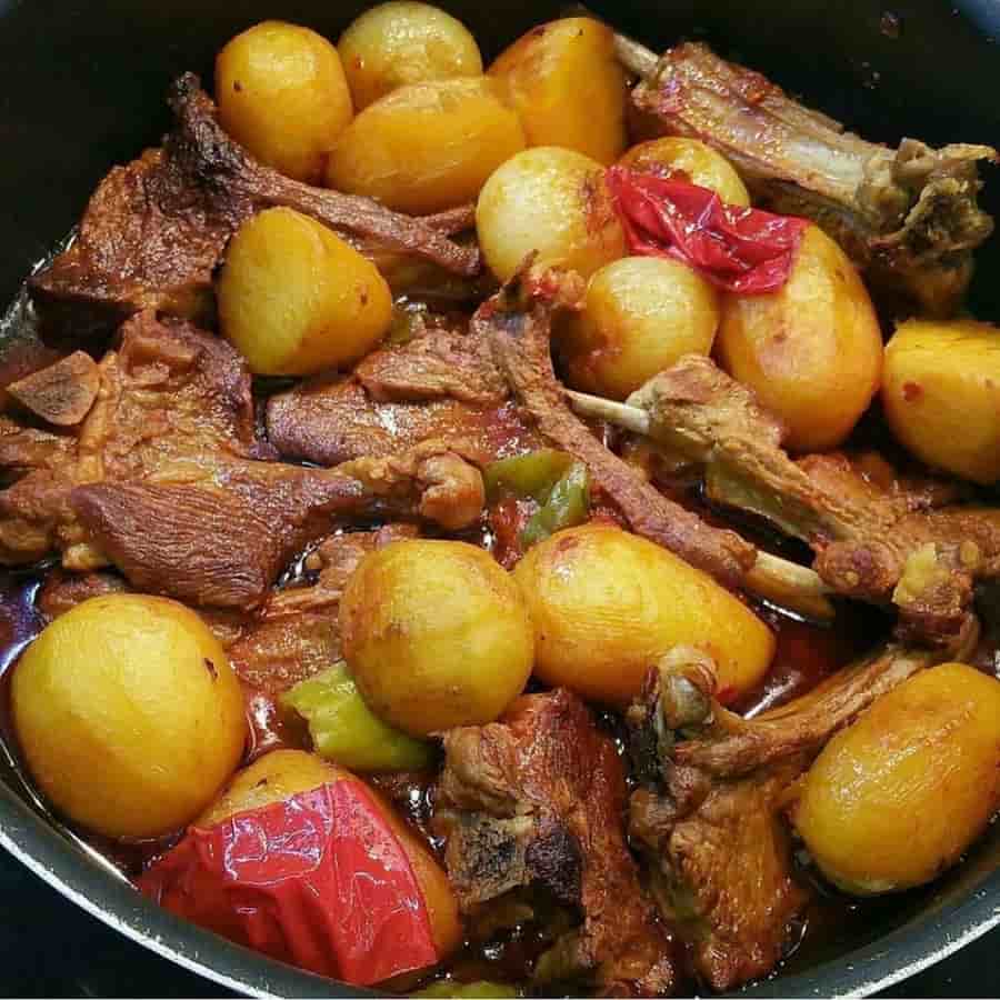 Tagine d’agneau et de pommes de terre