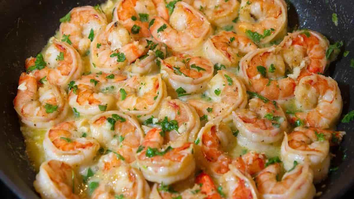 Cette poêlée De crevettes
