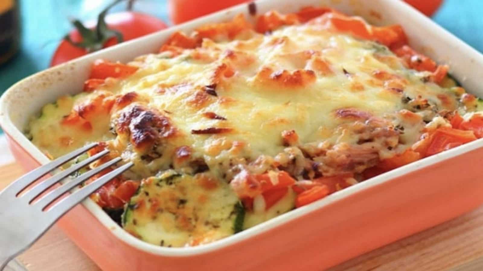 Gratin au thon et légumes simplissime