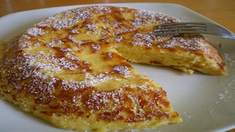 Gâteau aux pommes à la poêle