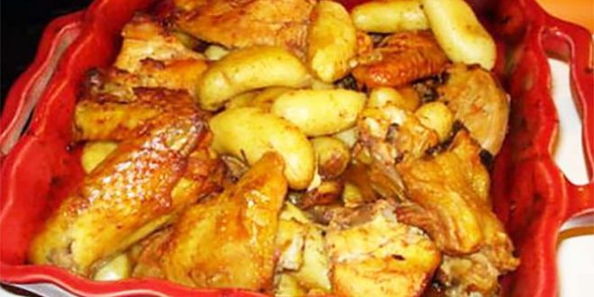 Poulet au four à Portugaise