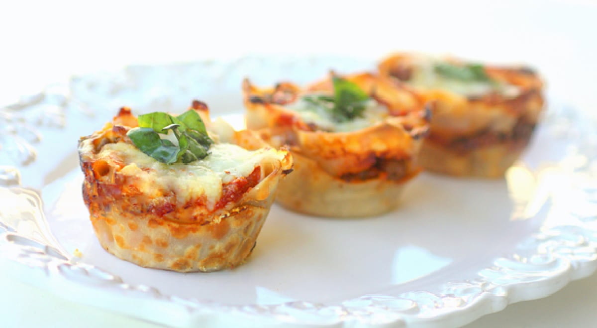 Lasagne version Cupcakes