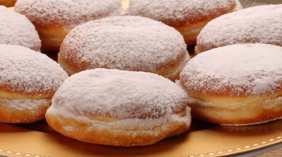 Beignets à la vanille au four