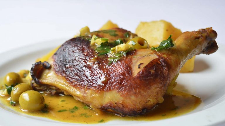 Poulet mariné aux Olives