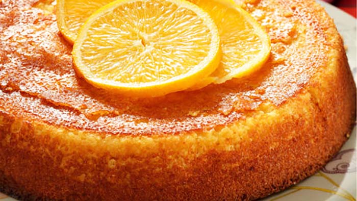 Gâteau fondant de semoule à l’orange