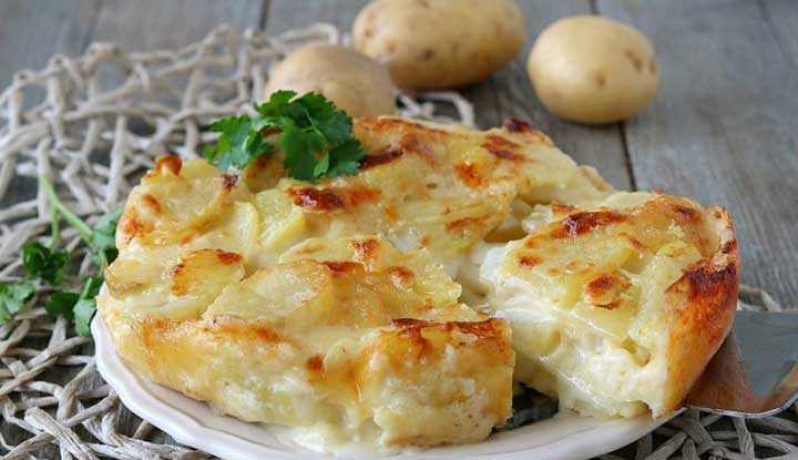 Tarte de pommes de terre au fromage