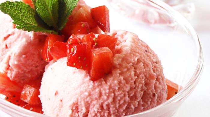 Glace à la fraise