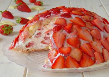 Zuccotto aux fraises et chocolat blanc