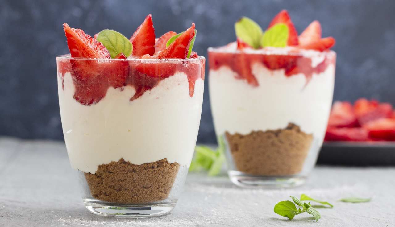 Crème de ricotta aux fraises