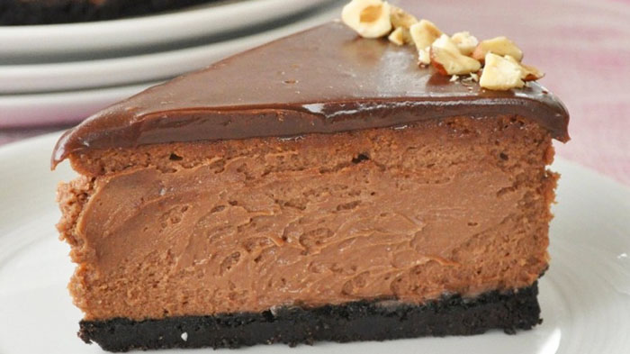 Cheesecake au Nutella et Noisettes