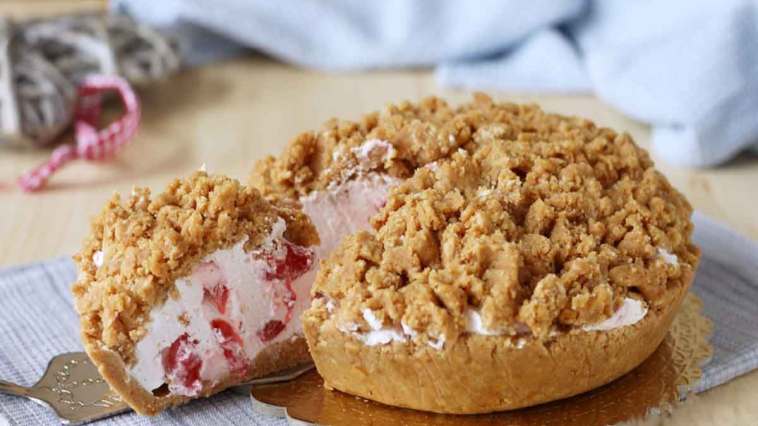 Crumble froid aux fraises