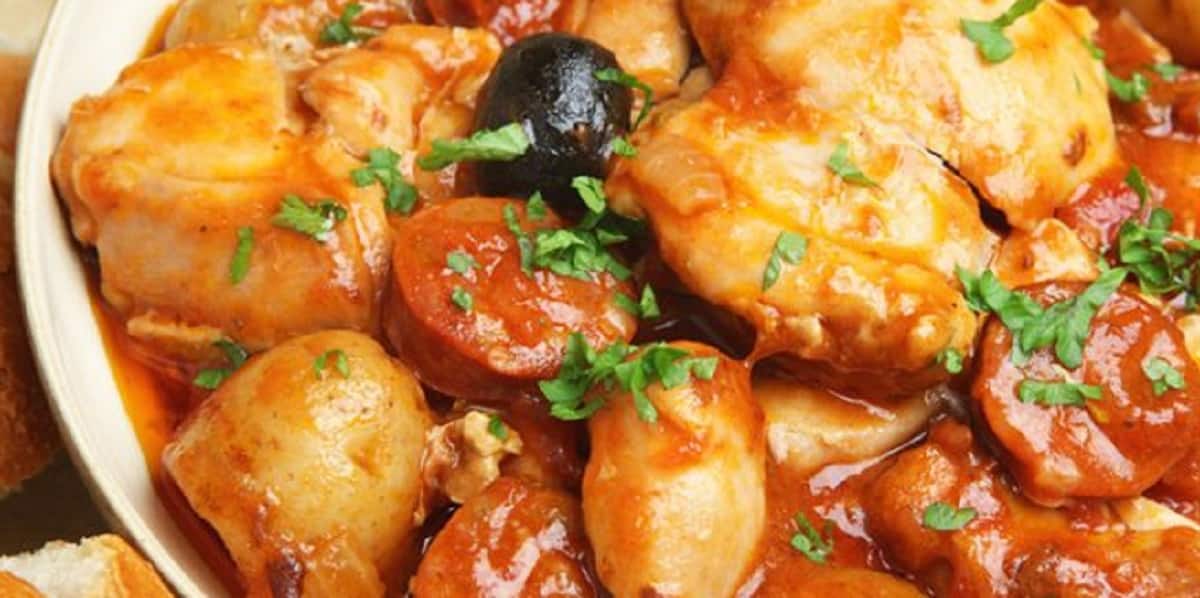 Poulet sauté au chorizo