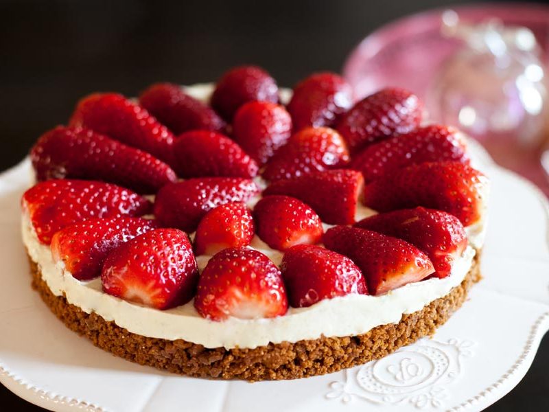 TARTE AUX FRAISES ET AUX SPÉCULOOS