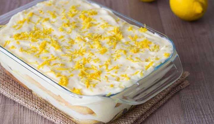 Tiramisu citron minute