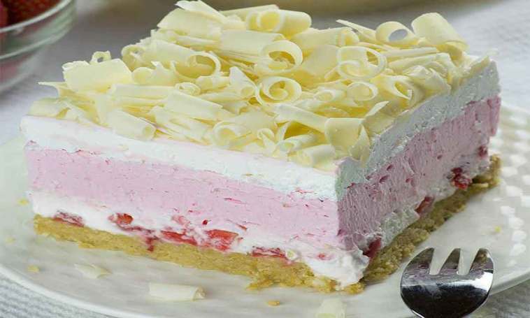 Dessert aux fraises lasagne sans cuisson