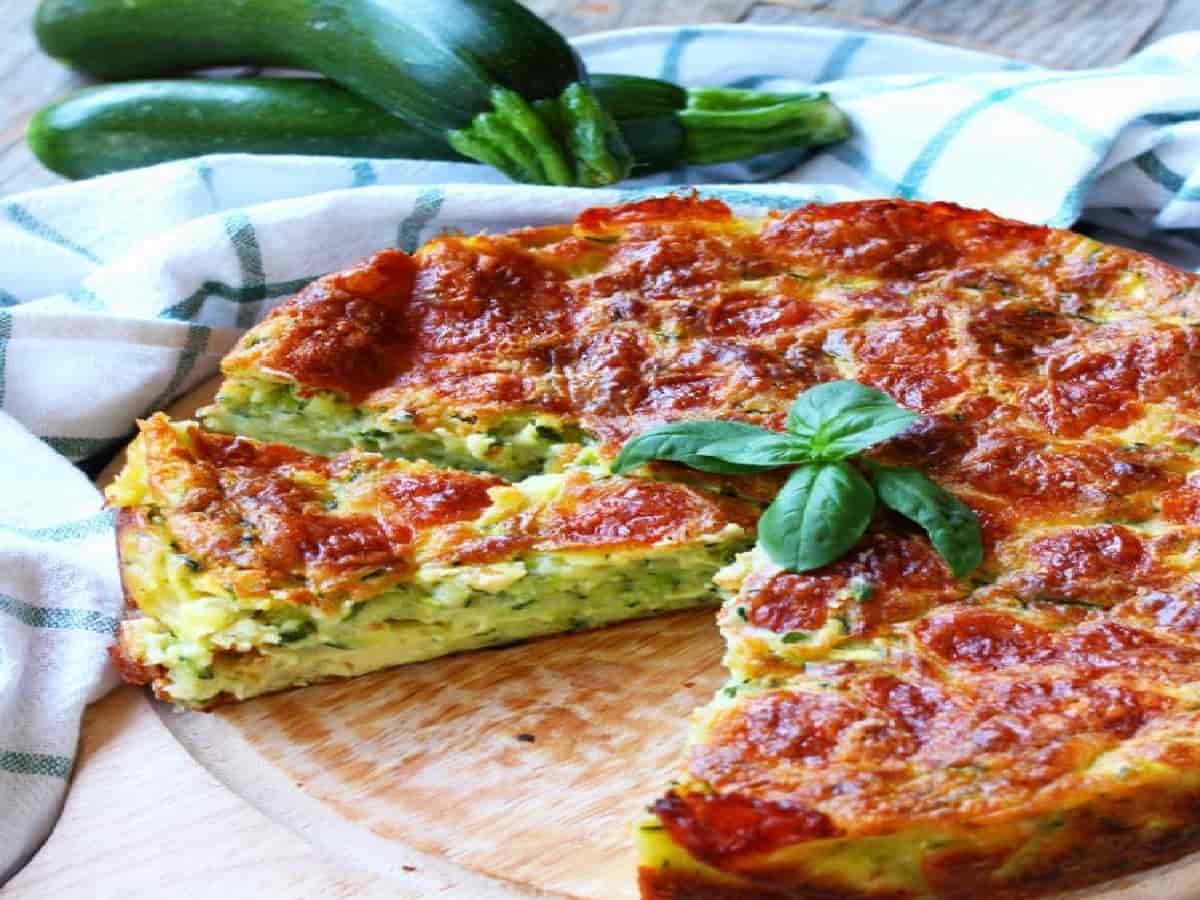 Flan de courgettes et mozzarella
