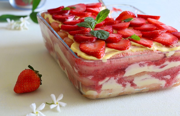 Tiramisu aux fraises