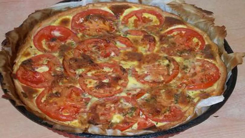 Quiche aux tomates au thon