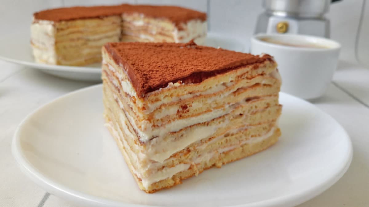 Gâteau de crêpes froides